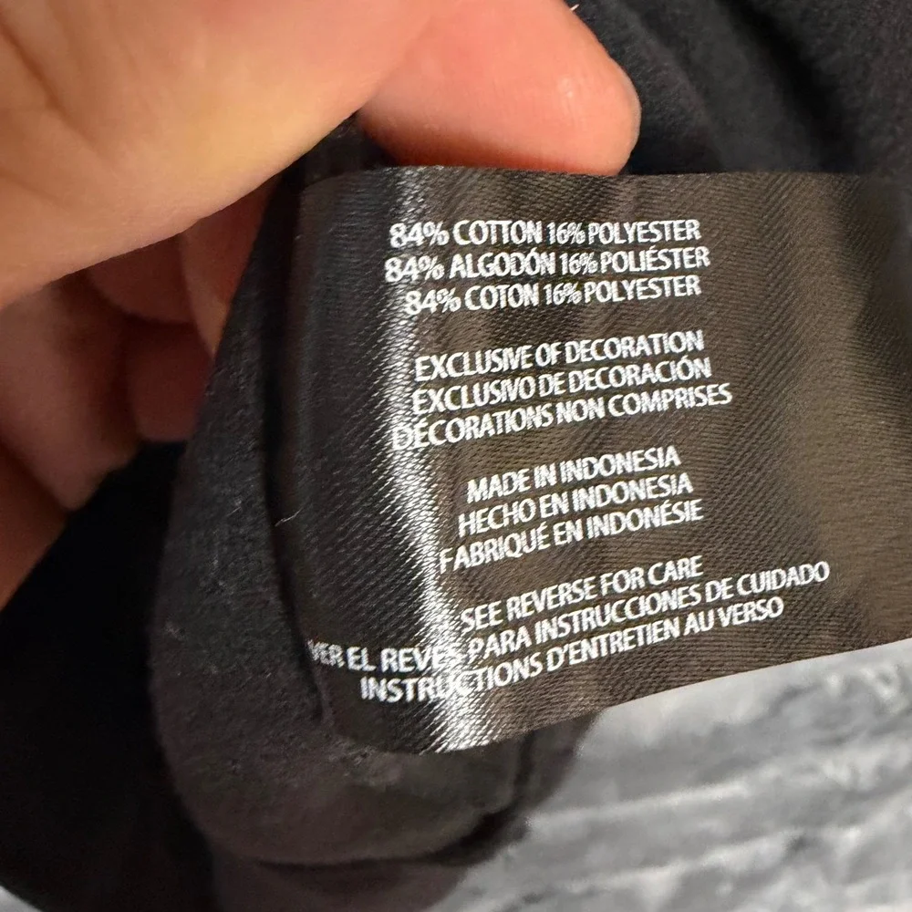 Banana Republic Mens XL Black Quarter Zip Pullover Cotton Blend Sweatshirt 6575